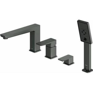 Omnires Смесител за вана/душ Omnires Parma graphite с 4 елемента (PM7432GR)