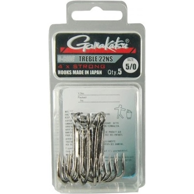 Gamakatsu-Spro Trojháček Treble 22 NS Black vel.3 5 ks