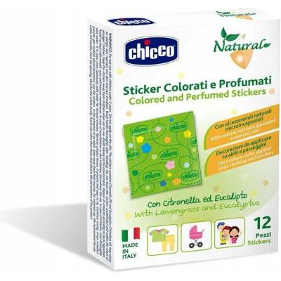 Chicco Nálepky barevné parfémované proti hmyzu 12 ks