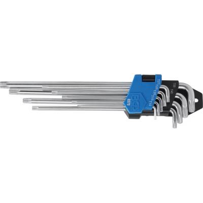 BGS technic Sada zahnutých klíčů velmi dlouhé + velmi krátké T-profil pro Torx T10 - T50 9dílná BGS 9375