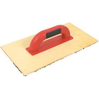TOPTRADE hladítko, brusné s kamínky, s papírem, na překližce, PROFESSIONAL, 353 x 183mm,zrnitost 16