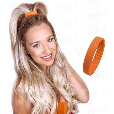 PONY-O Spona na vytváření vysokých polovičních culíků - PONY XL Slim Obsah: Oranžová