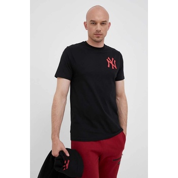 47 brand Памучна тениска 47 brand MLB New York Yankees в черно с принт (BU017TMBECT587299JK)