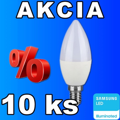 LED Solution LED žiarovka sviečka 5,5W E14 Studená biela
