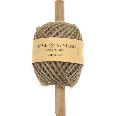 H&S collection Jutový provázek 2 mm x 30 m - Šedý
