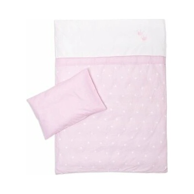 Träumeland obliečky Krone rosa 80 x 80 cm 35 x 40 cm