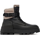 Topánky Tommy Hilfiger TH ELEVATED CHUNKY LTH BKLE BOOT pánske čierna FM0FM04909