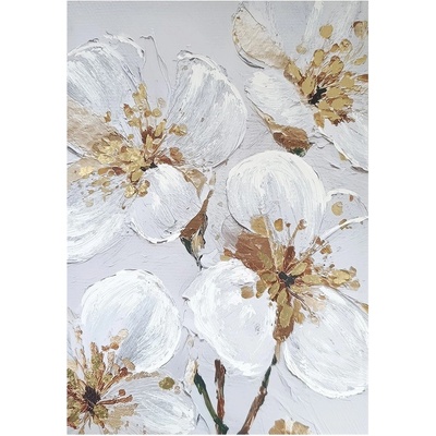 Styler Картина с ръчно изрисувани елементи 70x100 cm Petal Glow - Styler (CA-18713)