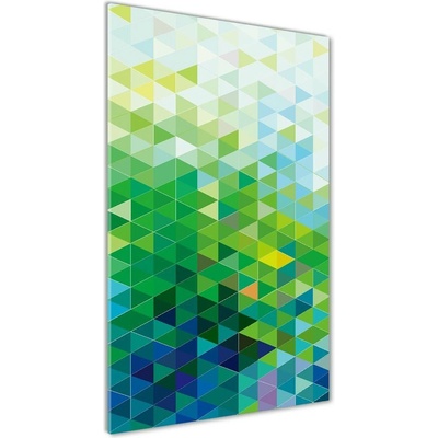 Vertikálny fotoobraz na skle Abstrakcie trojuholníky 50x100 cm
