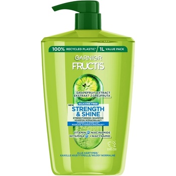 Garnier Fructis Strength & Shine Fortifying Shampoo šampon pro posílení a lesk vlasů 1000 ml