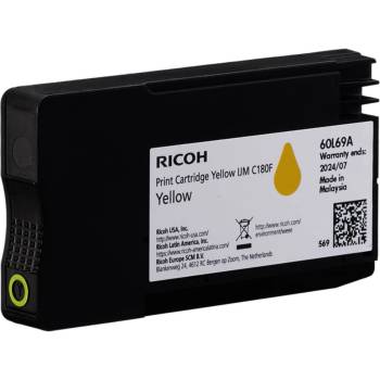 Ricoh Касета за Ricoh IJM C180F - Yellow - 408520 - Ricoh - оригинален - Заб. : 1600 бр. копия (408520)