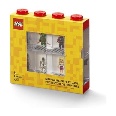LEGO Колекционерска кутия за минифигурки, 8 отделения, lego, червена 40650001 (40650001)