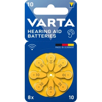 VARTA БАТЕРИИ ЗА СЛУХОВ АПАРАТ varta 10-bli-8 (10-bli-8)