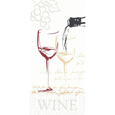 DUNI Servítka 2-p 1 8 wine time 33x33cm