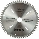 GEKO Kotouč pilový vidiový, 250x32x60T