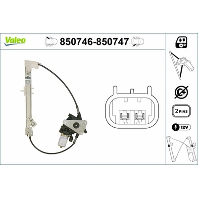 Zvedací zařízení oken VALEO 850746 850746