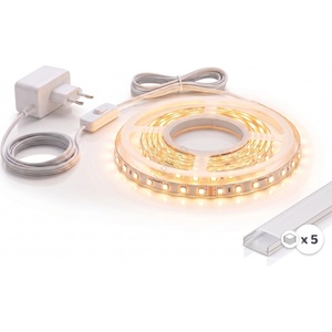 SmartLED КОМПЛЕКТ 1x LED лента MYLIVING LIGHTSTRIP LED/22W/230V 5 m + 5x вграден профил 1 m (SD0103A)
