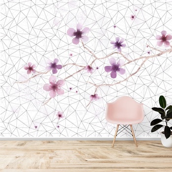 Image 1 of Decono Фототапет Лилави Теменужки