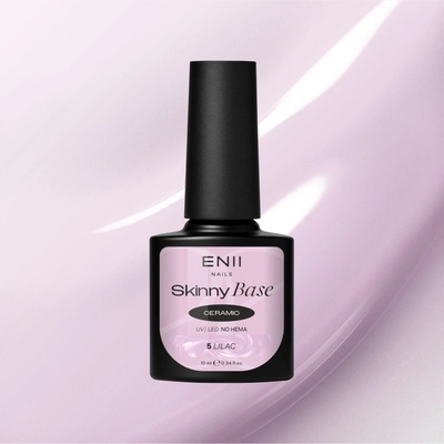 ENII NAILS Skinny Base Ceramic 5 Lilac mléčná báze 10 ml