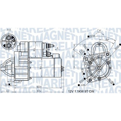 Štartér MAGNETI MARELLI 063721345010
