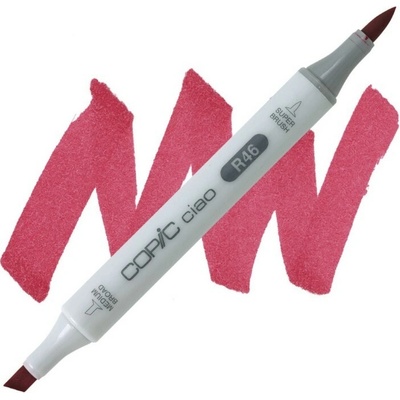 Lihová fixa COPIC Ciao oboustranná Brush & Chisel, Strong red (R46)