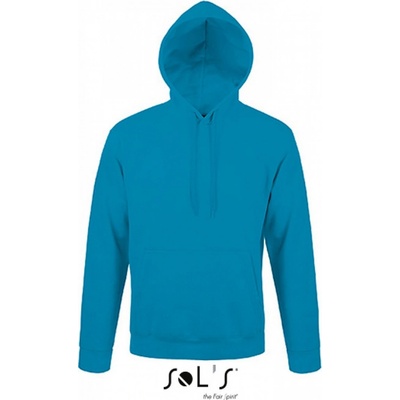 Sol's Přiléhavá unisex klokanka Snake s podšívkou z česaného fleecu modrá blankytná