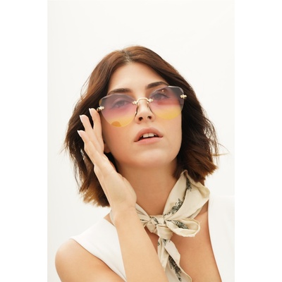 Base Дамски слънчеви очила - Жълти 20210835361 (330389_Жълт)