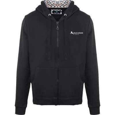 Aquascutum Суичър Aquascutum Men's Zip Hood Sweat Zip Hoodie - Black