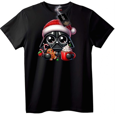 NOONEBRAND Тениска Дарт Вейдър Коледа - 2XL, Black
