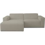 Scandic Светлокафяв ъглов диван от букле (ляв ъгъл) Roxy - Scandic (Small ch (ch+1,5) Left CM 9 capp.)