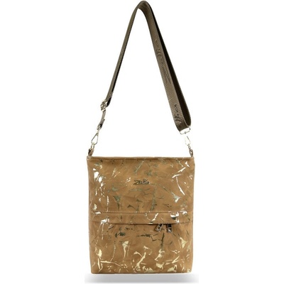 Zellia dámska crossbody kabelka Zlb274 Taupe Leaf