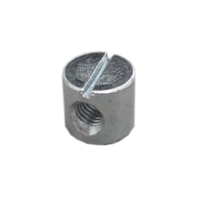 nábytkové spojovacie kovanie, valčeková matica M6, priemer 14mm, výška 13mm, ZN