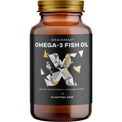 BrainMax Omega-3 Fish Oil 60 softgel kapslí