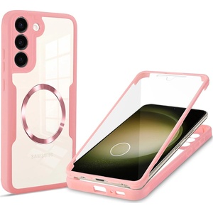 Techsuit Калъф за Samsung Galaxy S23 Plus + Протектор - ColorVerse 360 MagSafe MagSafe Series - розов