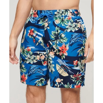 Superdry Бански гащета Superdry Hawaiian Print 17´´ swimming shorts - Multicolor (Dolphin Ocean Blue)
