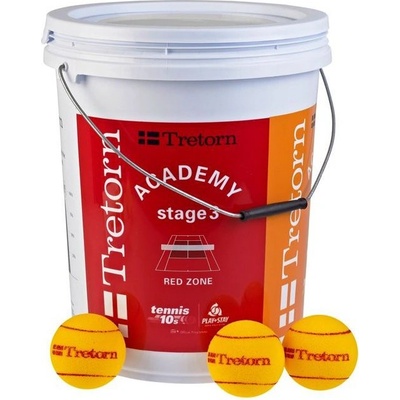 Tretorn Red Foam Playball Bucket 36ks