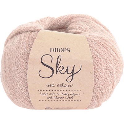 Příze Drops Sky uni colour 18 - pudrová růžová