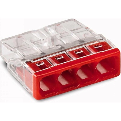 WAGO Spojovací svorka bezšroubová - 4 vodiče 18x5,8x16,7mm