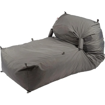 Pufrelax Пуф легло Yoga XL, мемори микс, водоустойчив, Сив