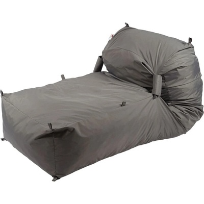 Pufrelax Пуф легло Yoga XL, мемори микс, водоустойчив, Сив