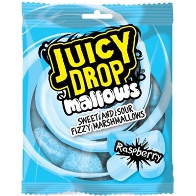 Bazooka Juicy Drop kyselé marshmallows s malinovou příchutí 100 g