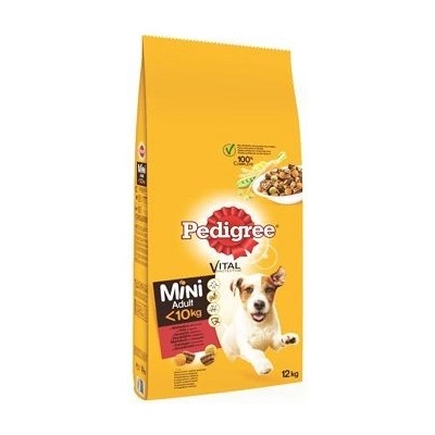 Pedigree Adult Small hovězí & zelenina 12 kg