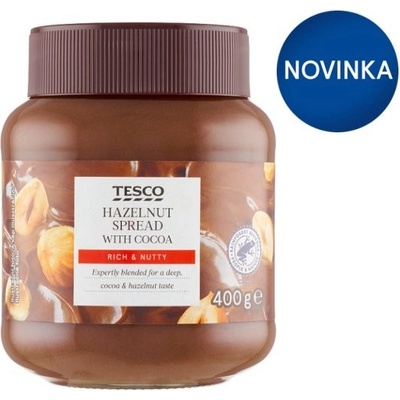 Tesco Lieskovo-oriešková nátierka s kakaom 400 g