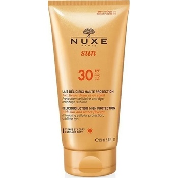 NUXE Слънцезащитен лосион за лице и тяло, Nuxe Sun Delicious Lotion Face & Body SPF30 150ml