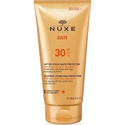 NUXE Слънцезащитен лосион за лице и тяло, Nuxe Sun Delicious Lotion Face & Body SPF30 150ml