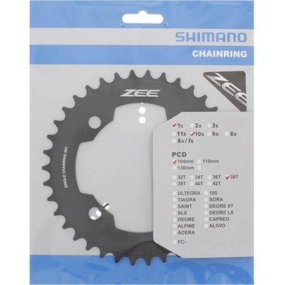 SHIMANO Prevodník 38z. FC-M640 ZEE čierny 104mm