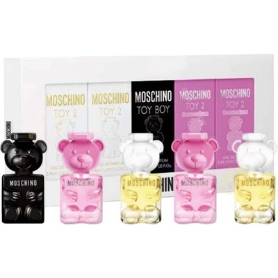 Moschino 2x Toy 2 EDP 5 ml + 2x Toy 2 Bubble Gum EDT 5 ml + Toy Boy EDP 5 ml pre ženy darčeková sada