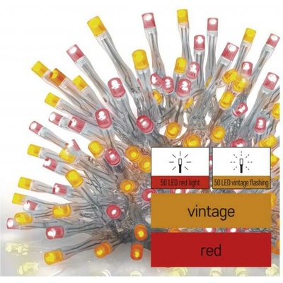Emos D1CD01 CONNECT ICICLE 100LED 2.5M IP44 RED VNT FIREFLY