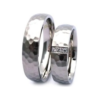 Nubis NSS3016 Tepaný dámský snubní prsten ocel NSS3016 ZR