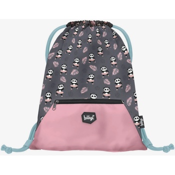 Baagl Сива училищна чанта с джоб панда Baagl BAAGL | Siv | Момичешки | ЕДИН РАЗМЕР